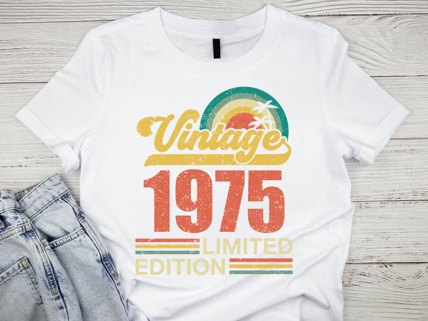 1975 Birthday Shirts, Vintage Design Limited Edition