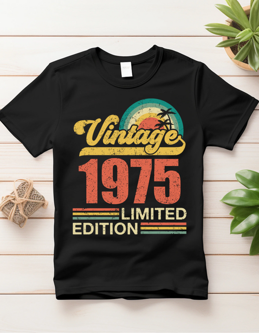 1975 Birthday Shirts, Vintage Design Limited Edition