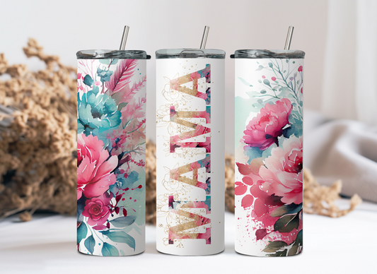 Mama flower tumbler